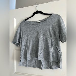 Grey crop top